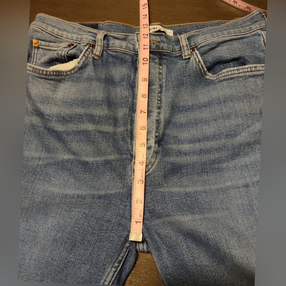 RE/DONE Ultra High Rise Jeans Fade Away Destroyed Size 31 - Picture 6 of 16